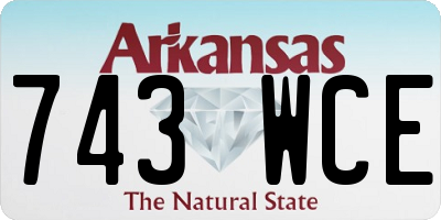 AR license plate 743WCE