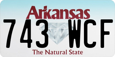 AR license plate 743WCF