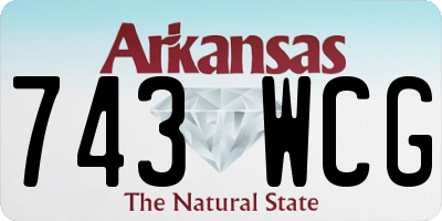 AR license plate 743WCG