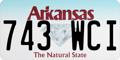 AR license plate 743WCI