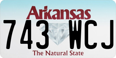 AR license plate 743WCJ