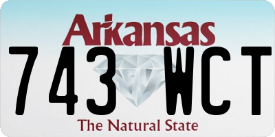 AR license plate 743WCT