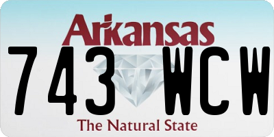 AR license plate 743WCW