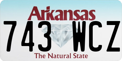 AR license plate 743WCZ