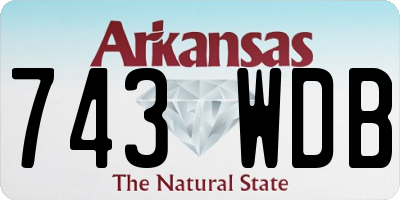 AR license plate 743WDB