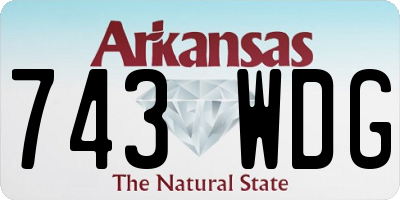 AR license plate 743WDG