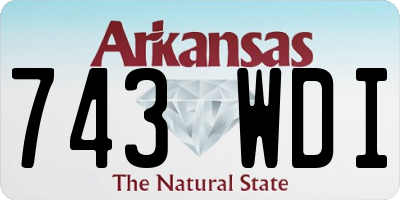 AR license plate 743WDI