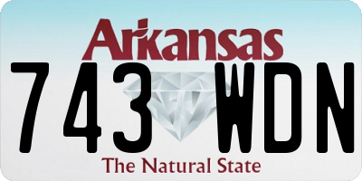 AR license plate 743WDN