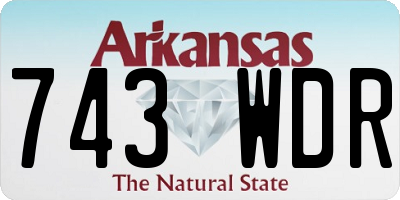 AR license plate 743WDR