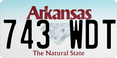AR license plate 743WDT