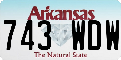 AR license plate 743WDW