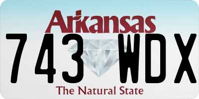AR license plate 743WDX