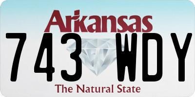 AR license plate 743WDY