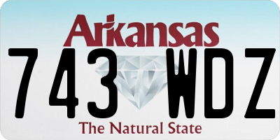 AR license plate 743WDZ