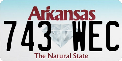 AR license plate 743WEC