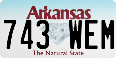 AR license plate 743WEM