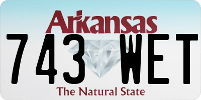 AR license plate 743WET