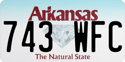 AR license plate 743WFC