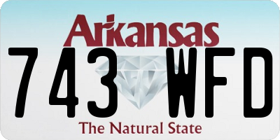AR license plate 743WFD
