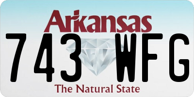 AR license plate 743WFG