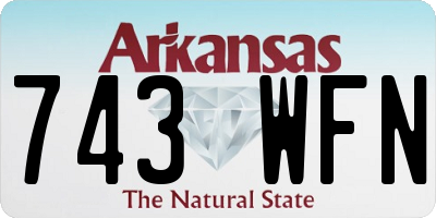 AR license plate 743WFN