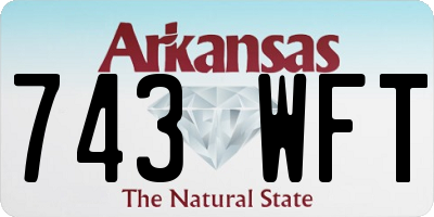 AR license plate 743WFT