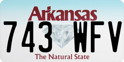 AR license plate 743WFV