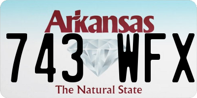 AR license plate 743WFX