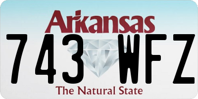 AR license plate 743WFZ