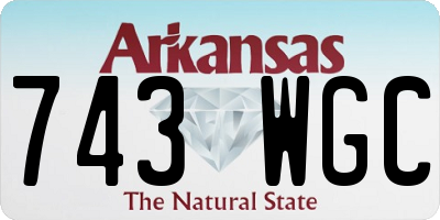 AR license plate 743WGC