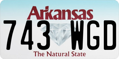 AR license plate 743WGD