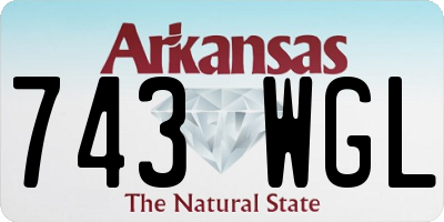 AR license plate 743WGL