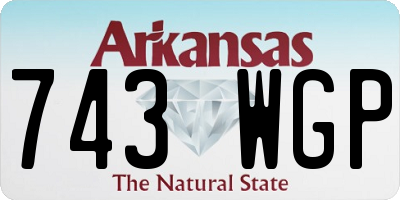 AR license plate 743WGP