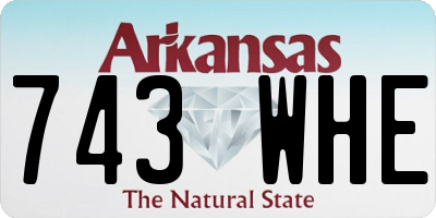 AR license plate 743WHE