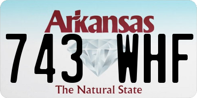 AR license plate 743WHF