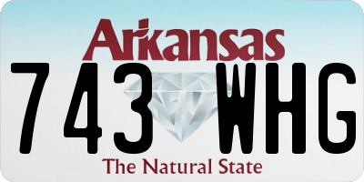 AR license plate 743WHG