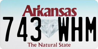AR license plate 743WHM