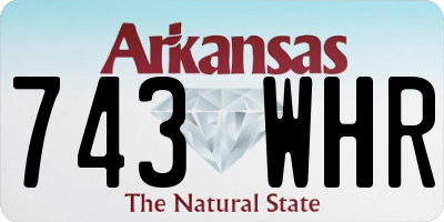 AR license plate 743WHR