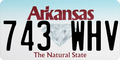 AR license plate 743WHV