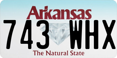 AR license plate 743WHX