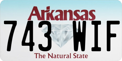 AR license plate 743WIF