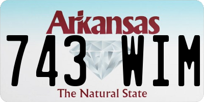 AR license plate 743WIM