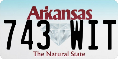 AR license plate 743WIT