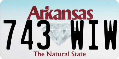 AR license plate 743WIW