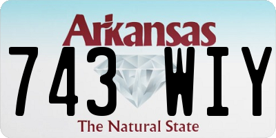 AR license plate 743WIY