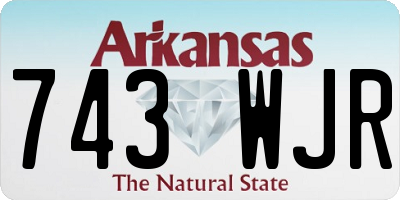 AR license plate 743WJR