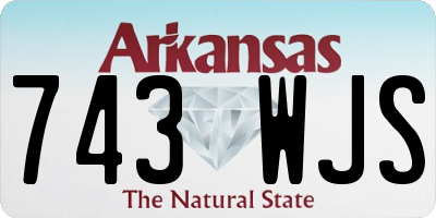 AR license plate 743WJS