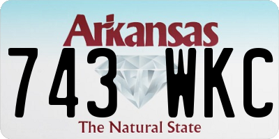 AR license plate 743WKC