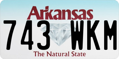 AR license plate 743WKM