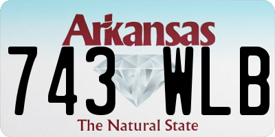 AR license plate 743WLB